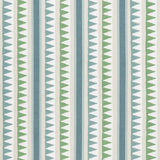 Thibaut LOMITA STRIPE Green and Blue Fabric