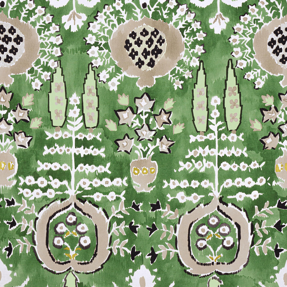 Thibaut Mendoza Suzani Green Fabric
