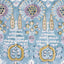 Thibaut Mendoza Suzani French Blue And Lavender Fabric