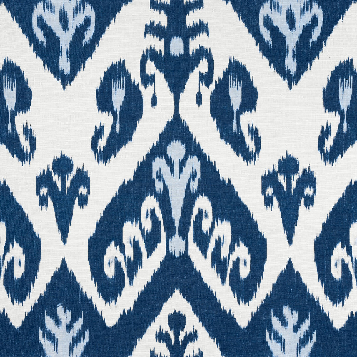 Thibaut Indies Ikat Navy Fabric