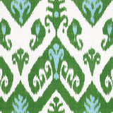 Thibaut Indies Ikat Green Fabric