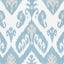 Thibaut Indies Ikat French Blue Fabric