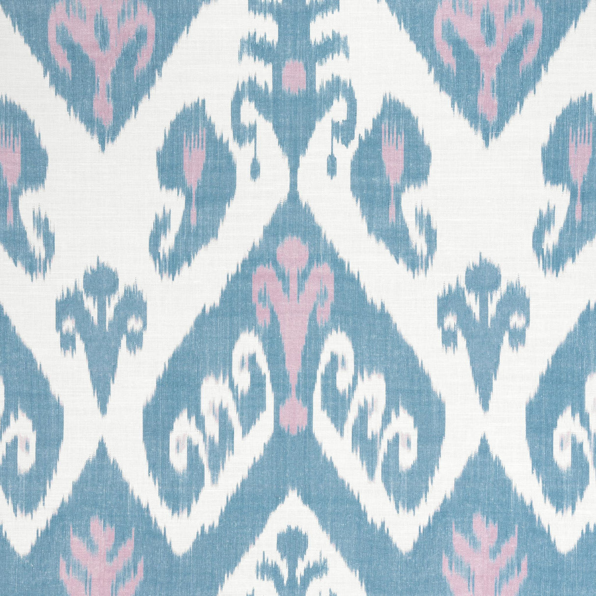 Thibaut INDIES IKAT Lavender and French Blue Fabric