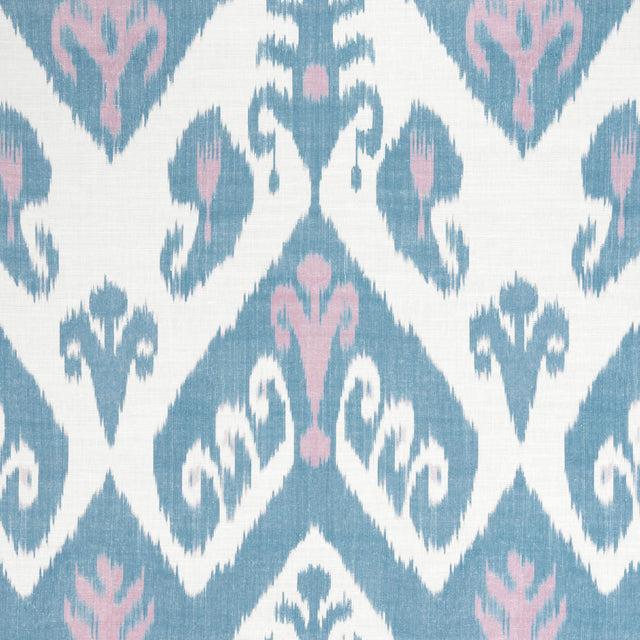 Thibaut INDIES IKAT Lavender and French Blue Fabric