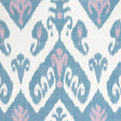 Thibaut Indies Ikat Lavender And French Blue Fabric
