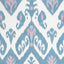 Thibaut Indies Ikat Lavender And French Blue Fabric