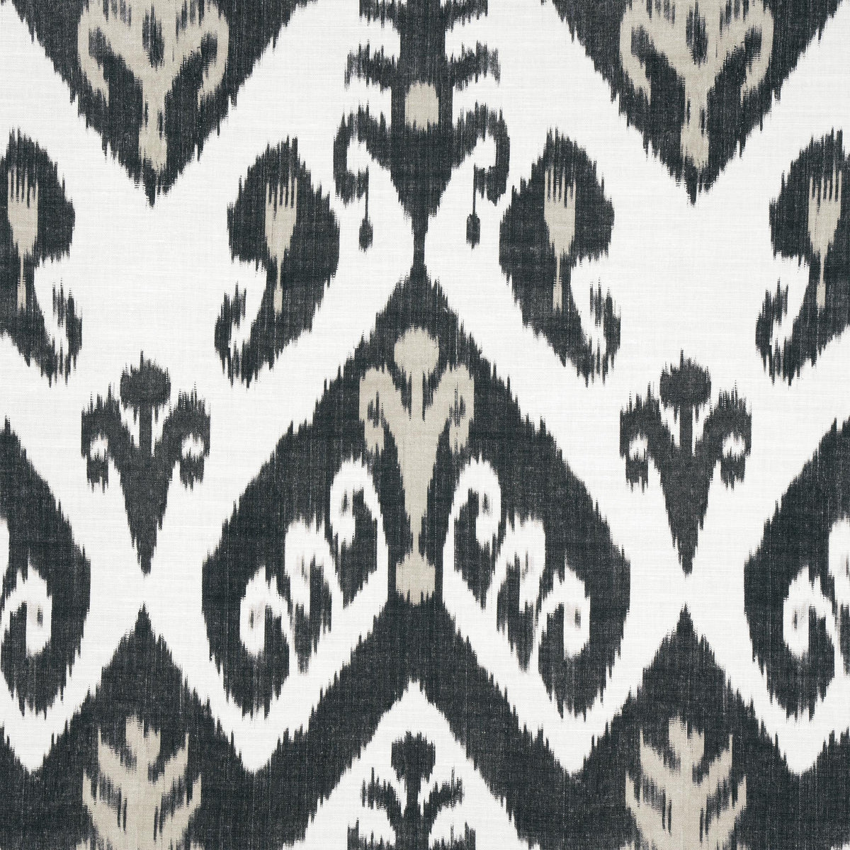 Thibaut Indies Ikat Black Fabric