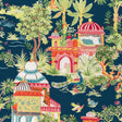 Thibaut Mystic Garden Navy Fabric