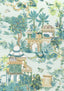 Thibaut MYSTIC GARDEN Spa Blue Fabric