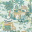 Thibaut Mystic Garden Spa Blue Fabric