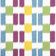 Thibaut Kasuri Plum And Teal Fabric