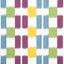 Thibaut Kasuri Plum And Teal Fabric