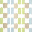 Thibaut Kasuri Green And Spa Blue Fabric