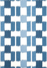 Thibaut KASURI Blue and White Fabric