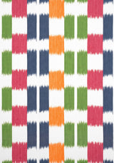 Thibaut KASURI Green and Pink Fabric