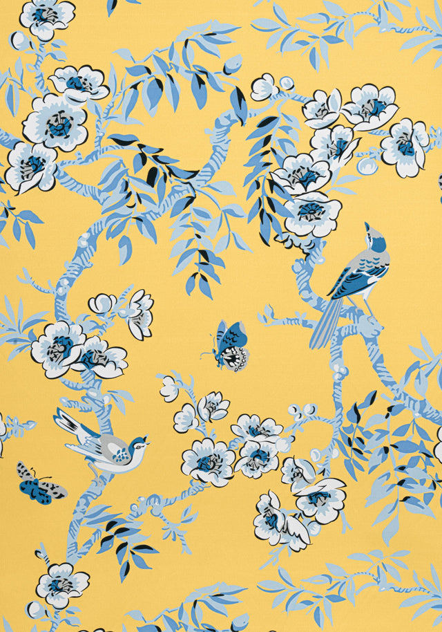 Thibaut YUKIO Yellow Fabric