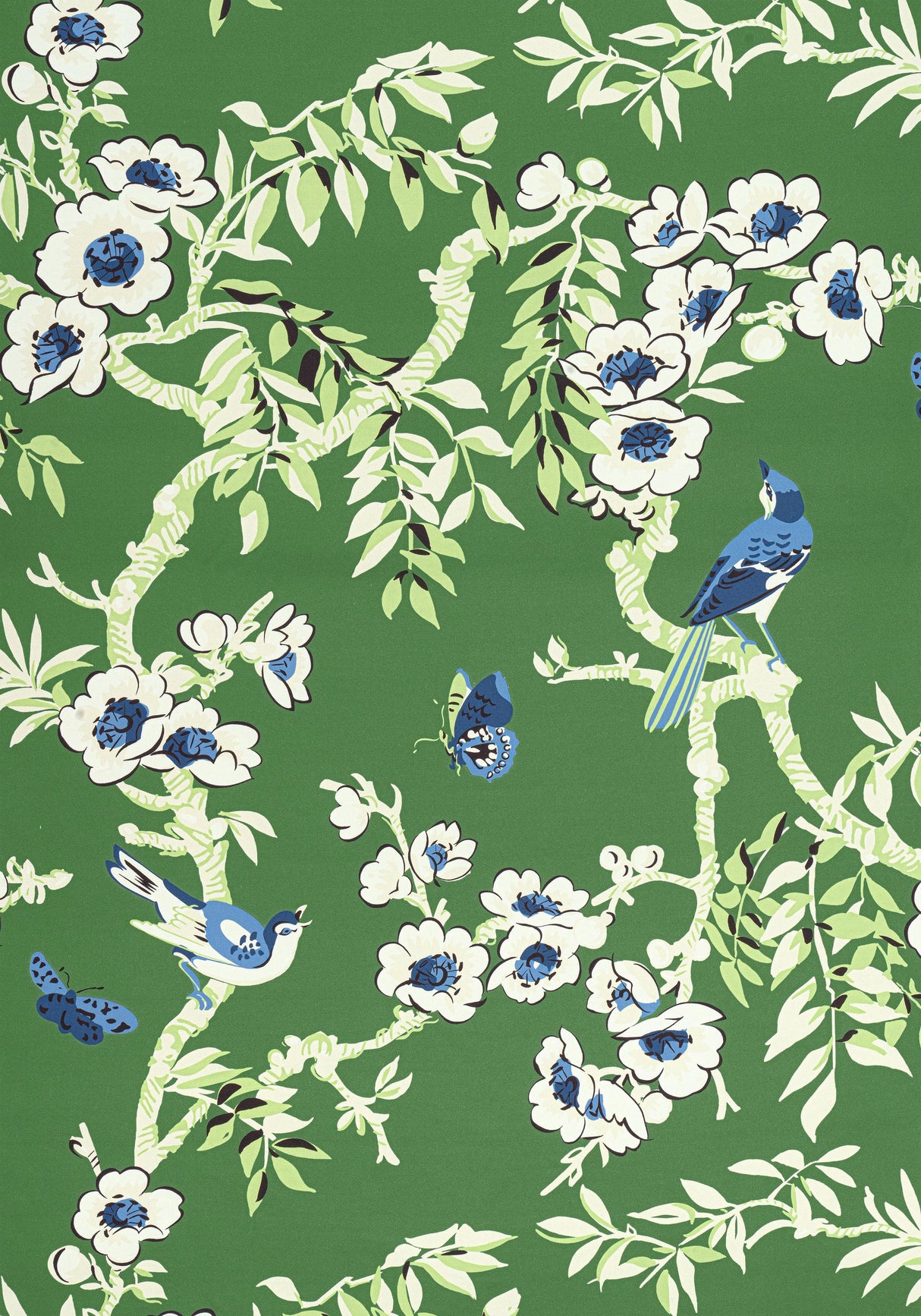 Thibaut YUKIO Green Fabric