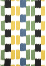 Thibaut KASURI Black and Green Fabric