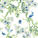 Thibaut Yukio Blue And Green Fabric