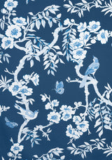 Thibaut YUKIO Navy and White Fabric