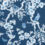 Thibaut Yukio Navy And White Fabric