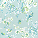 Thibaut Yukio Spa Blue Fabric