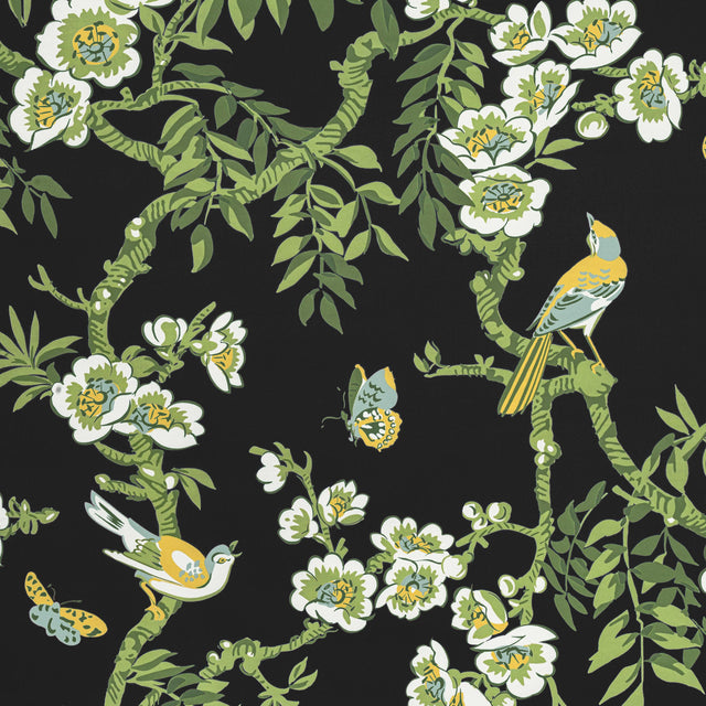 Thibaut Yukio Black Fabric