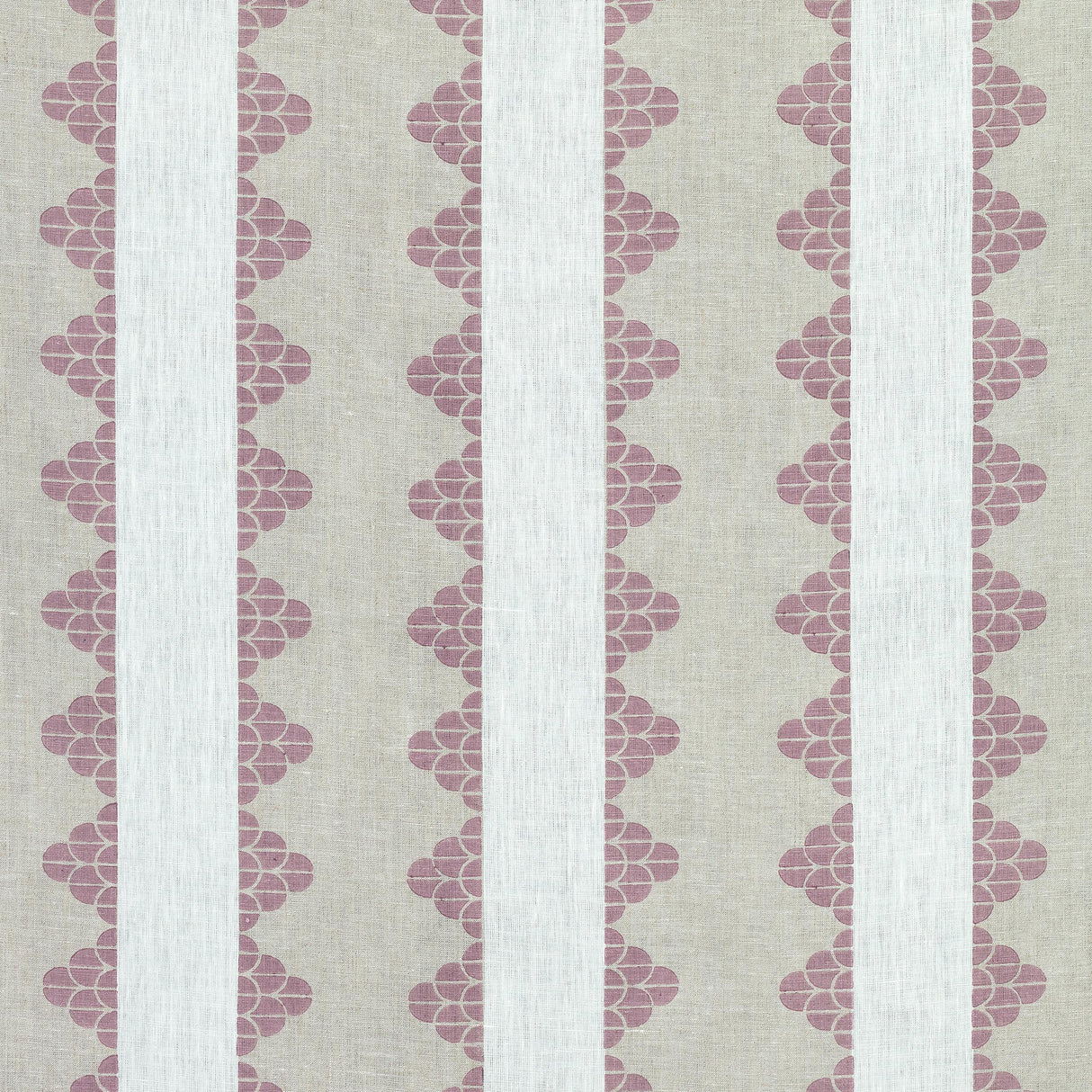 Thibaut Dhara Stripe Plum Fabric