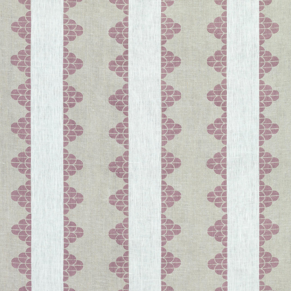Thibaut Dhara Stripe Plum Fabric