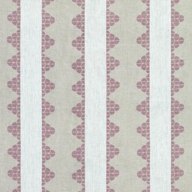 Thibaut Dhara Stripe Plum Fabric