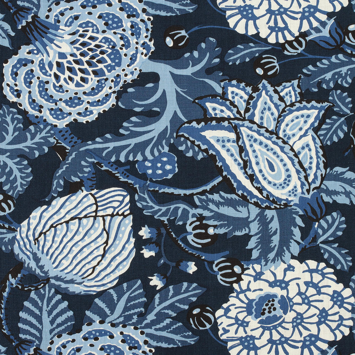 Thibaut Mitford Navy Fabric
