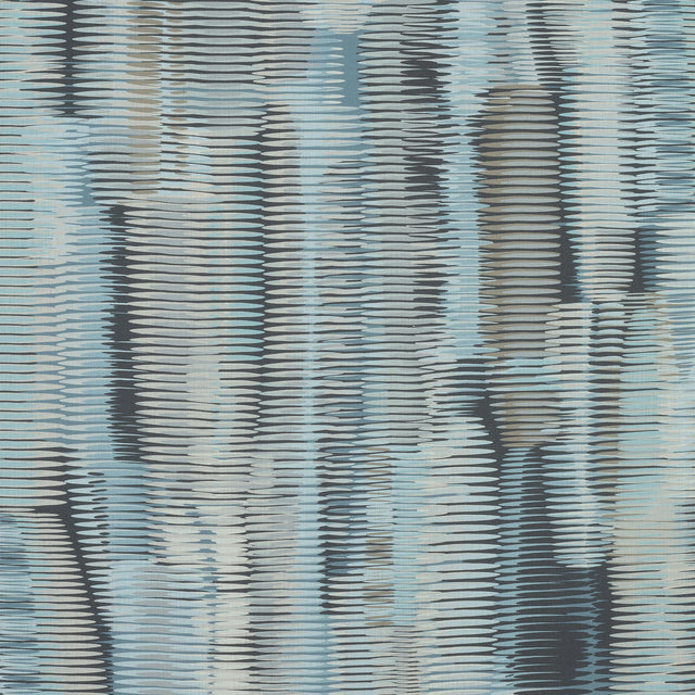 Thibaut Alcantara Aqua And Black Fabric