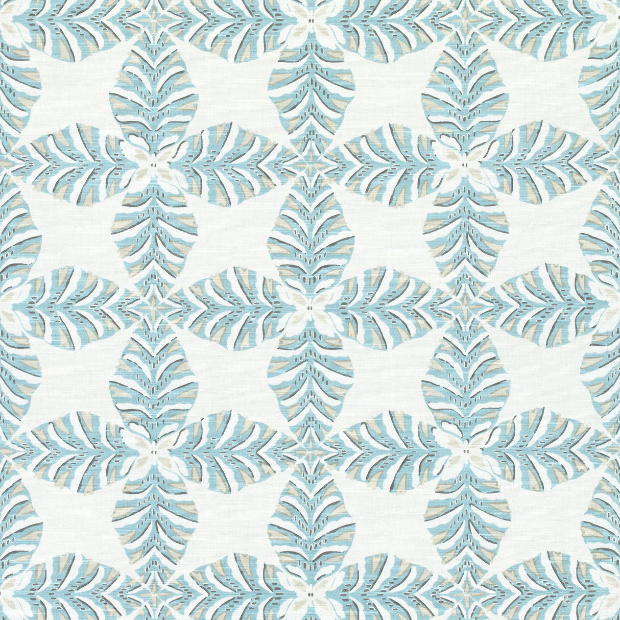 Thibaut Starleaf Aqua Fabric