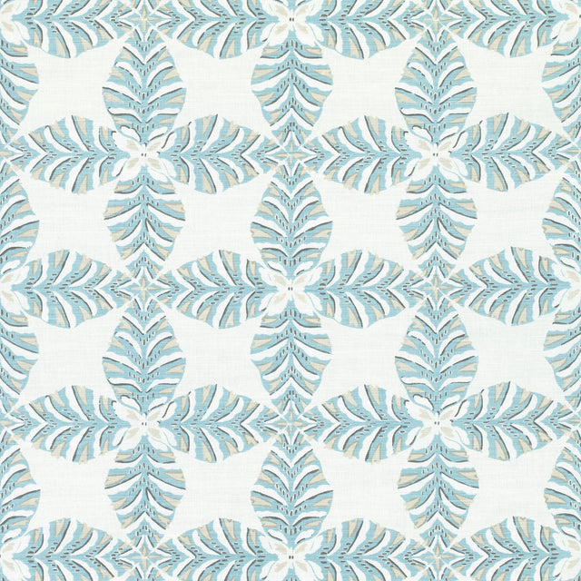 Thibaut Starleaf Aqua Fabric