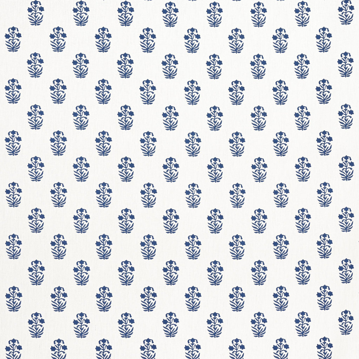 Thibaut CORWIN Navy on White Fabric