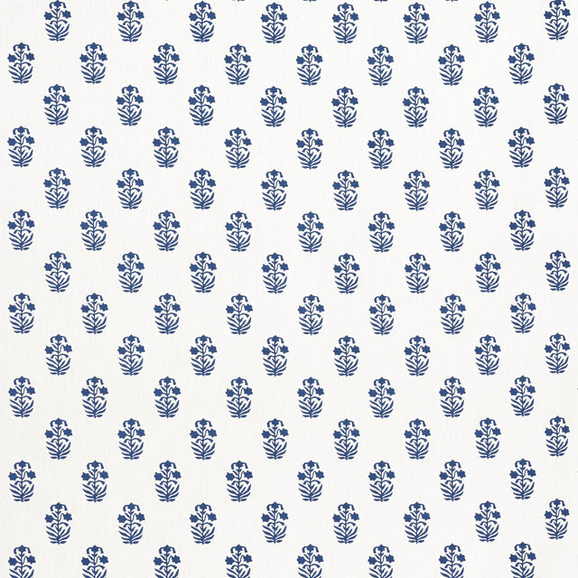 Thibaut CORWIN Navy on White Fabric