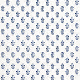 Thibaut Corwin Navy On White Fabric