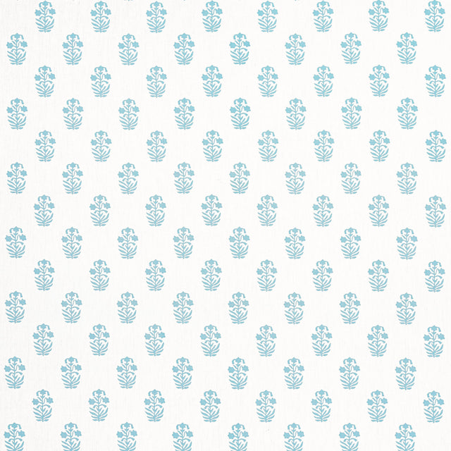 Thibaut Corwin Seaglass On White Fabric