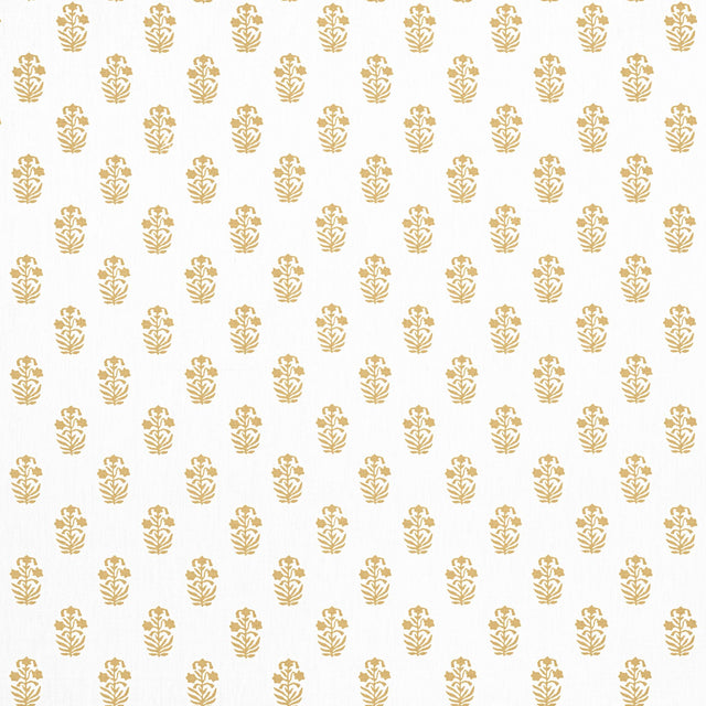 Thibaut CORWIN Gold on White Fabric