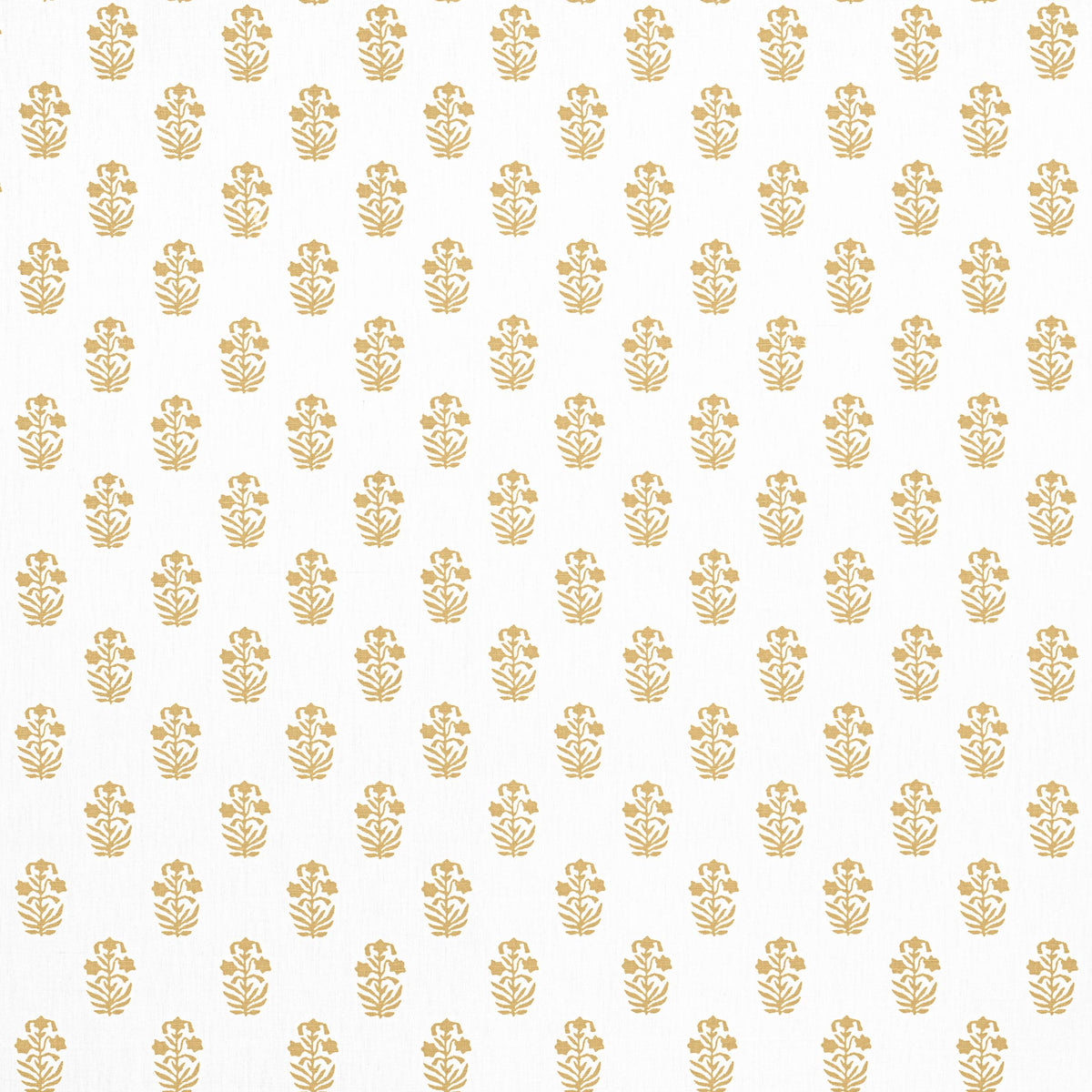 Thibaut Corwin Gold On White Fabric