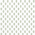 Thibaut CORWIN Green on White Fabric