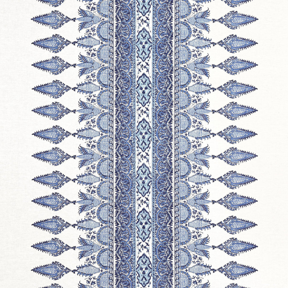 Thibaut AKOLA STRIPE Blue and White Fabric