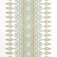 Thibaut Akola Stripe Seaglass And Gold Fabric