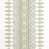 Thibaut Akola Stripe Seaglass And Gold Fabric