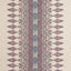 Thibaut AKOLA STRIPE Raspberry and Blue on Natural Fabric