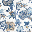 Thibaut Indienne Jacobean Blue And White Fabric