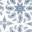 Thibaut EAST INDIA Blue and White Fabric