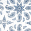 Thibaut East India Blue And White Fabric