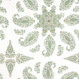Thibaut East India Green And White Fabric