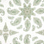 Thibaut East India Green And White Fabric